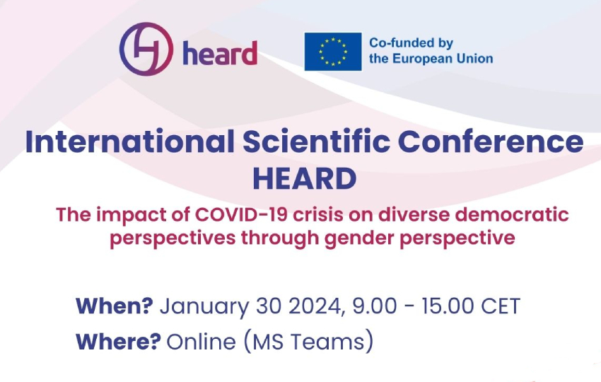 International Scientific Conference on COVID-19's Impact on Democracy and Gender Perspectives